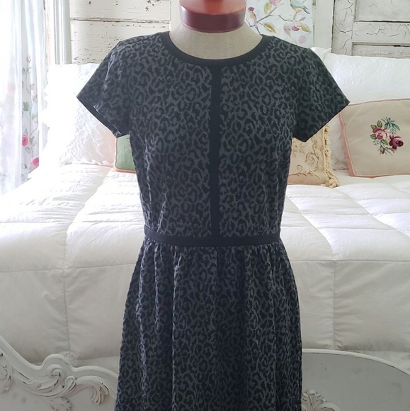 ☆LOFT☆ Beautiful grey leopard dress / tunic - Picture 2 of 7